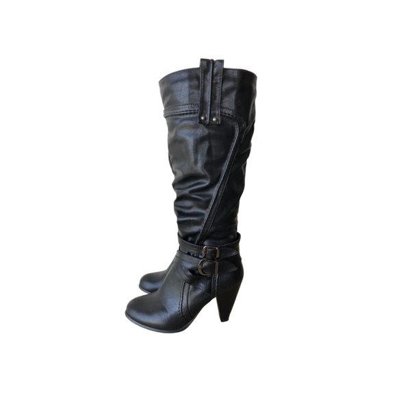 Tall Slouchy Boot w Wrap Detail - Picture 1 of 6